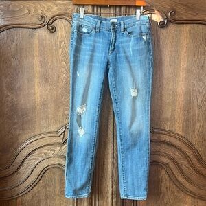 J. Crew Blue Distressed Women Jeans